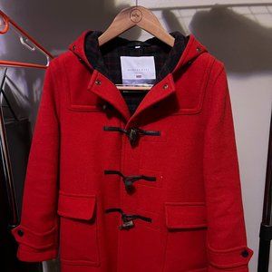 Montgomery Classic Fit Duffle Coat, S, Red